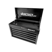 Boxo Tools ECC26501L-SBK 26 5-Drawer Portable Steel Tool Box Black