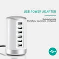 thumbnail image 2 of USB Charging Station Fast Charger USB C Charging Station for Multiple Devices, Wall Charger Block 6 Ports, USB Charging Hub, Charger Tower with Type-C 3A for Tablets Smartphones, Home Office Use, 2 of 7
