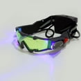 thumbnail image 3 of Night Vision Goggles for Kids,Adjustable Spy Gear Night Mission Goggles with Flip-Out Lights Green Lens as Childrens' Gift for Racing Bicycling Skiing to Protect Eyes, 3 of 10