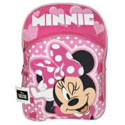 Disney Minnie Mouse 16" Backpack With 2 Mesh Side Pockets