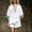 White, variant on Muscularfit Travel Sets Summer Matching Sets for Women Pleated Pullover Comfy Sets Set V-Neck Brown 3/4 Sleeve Full Length Sets for Women,XXXL