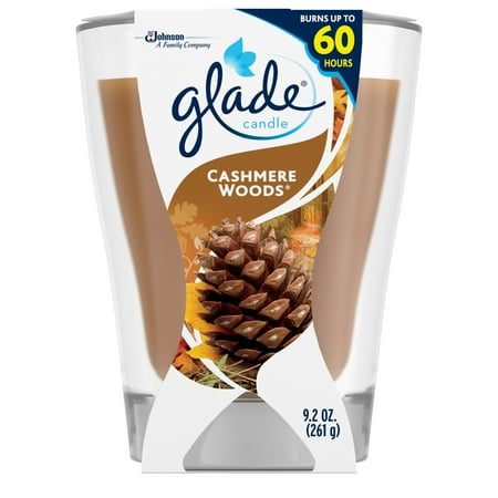 Cashmere Waterfall - Glade Candle, Cashmere Woods, 9.2 oz.