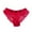 Red, variant on KHONTS Women's Lace Trim Sweet Briefs Sheer See Through Low Waist Ruffle Cheeky Underpants White M