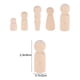 thumbnail image 3 of DIY Painted Wooden Family Peg Dolls for Kids Playing Beige Color 10pcs, 3 of 4