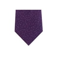 thumbnail image 3 of CALVIN KLEIN Mens Purple Knit Print Silk Slim Neck Tie, 3 of 3