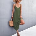 thumbnail image 5 of New Summer Plus Size Dresses for Women 2024 Fashion Sexy V-neck Backless Suspender Dress Beach Skirt, 5 of 8