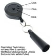 thumbnail image 6 of 2 Pack - Retractable Pen Holder (Marker & Carpenter Pencil Compatible)"Stay Open" Ratcheting Pull Cord - Belt Clip Reel & Small Key Ring by Reel-N-Rite (Stays Extended Until Button is Pressed), 6 of 8