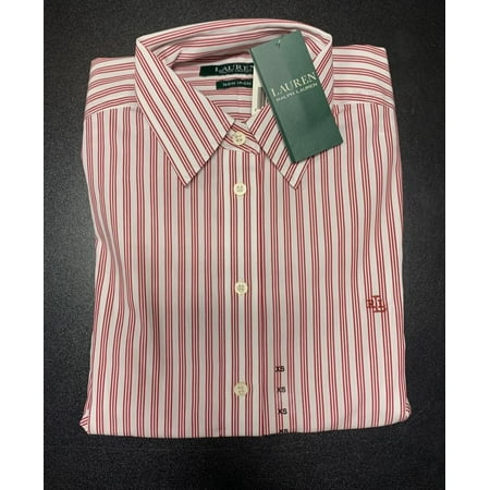 Polo Ralph Lauren WHITE/RED MULTI Men's Stripe Shirt, US X-Small
