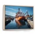 thumbnail image 2 of Designart "Of Discovery Port Port wall art I" Nautical & Beach Floater Framed Canvas Wall Art, 2 of 7