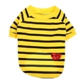 thumbnail image 1 of BRIGHTFUFU Camiseta de algodón de algodón transpirable Camiseta a rayas Camiseta de cachorro, 1 of 7