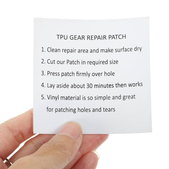 EXHUMKY Air Mattress Patch Kit Durable Waterproof TPU Repair Patches for Inflatable Pools and Outdoor Use 10PCS White