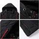 thumbnail image 4 of Chaqueta de algodón con cremallera y bolsillos laterales con costuras gruesas informales con costuras de invierno para hombre Pompotops  oipoqjl20582, 4 of 7