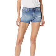 William Rast Women's Shorts Distressed High Rise Denim