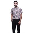 thumbnail image 1 of BESTMAN Chemise Décontractée Ajustée en Coton à Manches Courtes Imprimée pour Hommes, 1 of 5