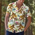 thumbnail image 6 of Funny Bigfoot Tiki Hawaiian Shirt For Men Casual Sasquatch Taco Mens Hawaiian Shirts Short Sleeve Button Down Shirt Men, 6 of 7