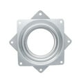 thumbnail image 7 of Windfall 4 inch 360 Degree Rotating Furniture Cabinets Thickened 0.8mm Zinc Plated Sheet Square Bearing Swivel Plate Turntable Swivel Plate Bearing Kitchen Cabinets Accessories, 7 of 7