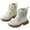 Beige, variant on Fozruso Stylish Girls Leather Ankle Boots Classic British Design Soft Sole Comfortable Footwear For Kids School Shoes For Everyday Wear,Fleece Lined Booties Sizes 9.5 Little Kid(3-4 Years)
