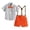 R04-Orange, variant on RMGVDSD Baby Boy Formal Short Set Toddler Summer Gentleman Outfits Short Sleeve Bowtie Shirt Tops Suspender Shorts Suits Boys Party Wear Valentines Outfits