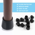 thumbnail image 4 of Rubber Leg Cap End Tip Cover Chair Feet Protector 25mm 1" Inner Dia 14pcs, 4 of 7