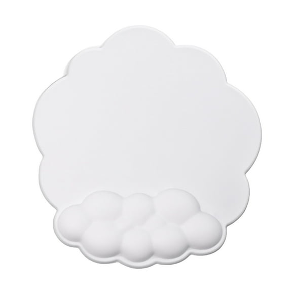 GHSOHS Alfombrilla de Mouse Ergonómica con Soporte para Muñeca, Almohadilla de Muñeca con Forma de Nube Linda, Reposamuñecas de Algodón con Memoria para Teclado, Alfombrilla de Muñeca