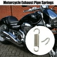 thumbnail image 2 of Unique Bargains 4 Set 43mm 1.69' Motorcycle Exhaust Pipe Spring with U Shape Hooks Stainless Steel Silver Tone, 2 of 6