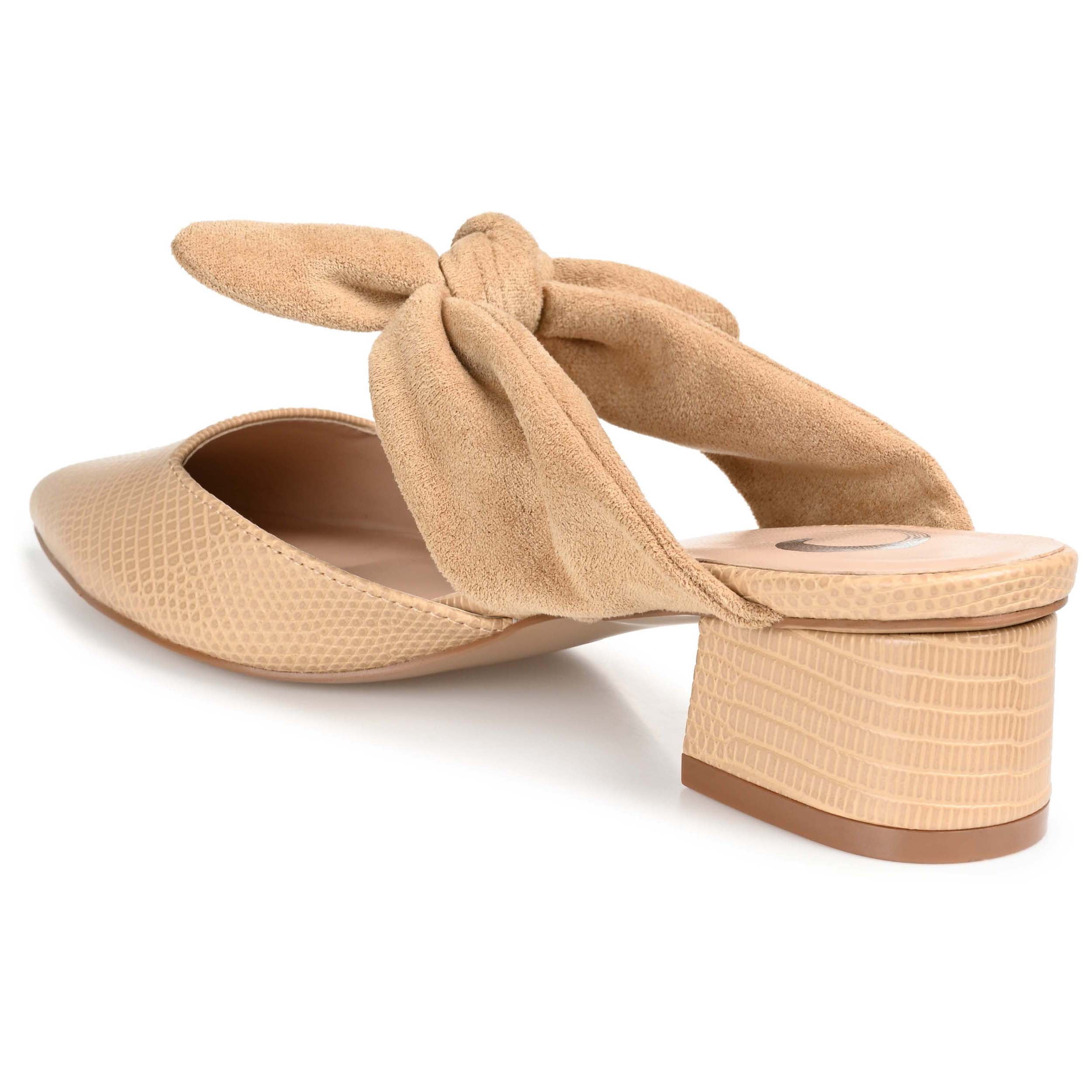 Journee Womens Melora Slip On Pointed Toe Mules Flats