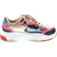 thumbnail image 6 of Yoki Tubuler-04 Women's Chunky Trainer Sequin Lace Up Fashion Sneaker, 6 of 7