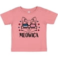 thumbnail image 3 of Inktastic 4th of July Meowica Cat in Flag Sunglasses Boys or Girls Baby T-Shirt, 3 of 5