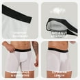 thumbnail image 4 of 3 Pack Mens Underwear Ultra Breathable Eyelet Boxer Briefs with Built-in 3D Pouch, 4 of 7