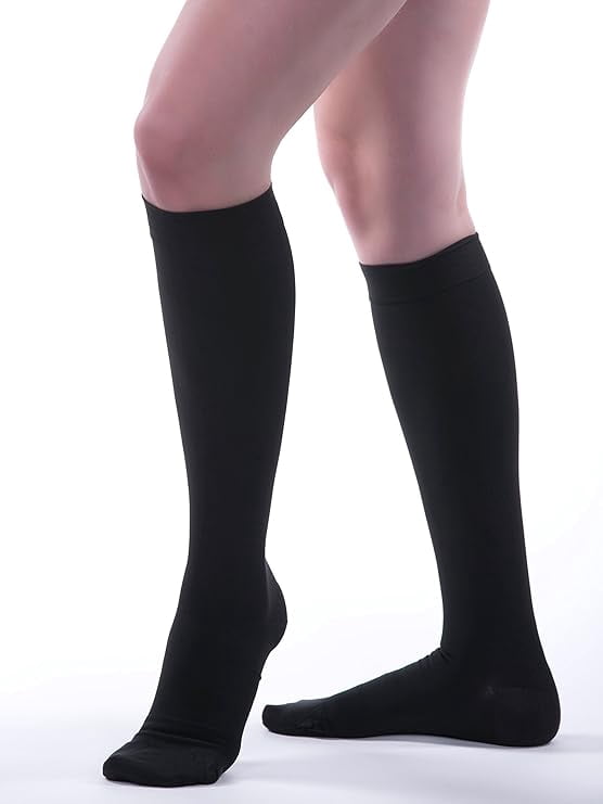 Allegro 20-30 mmHg Surgical 200/201 Knee High Compression Stockings - Unisex, Closed Toe, Knee High Support Stockings
