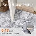 thumbnail image 5 of BERTHMEER 2.6'x8' Runner Rugs for Hallway Kitchen Bedroom Bathroom Entryway Entrance Abstract Modern Contemporary Washable Non Slip Runner Rugs, Gray, 5 of 5