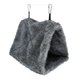 thumbnail image 1 of Cobertizo para casa de pájaros, hamaca colgante y cómoda manta de forro polar para pájaros, jaula para loros, cabaña para acurrucarse, ropa de cama de felpa cálida, refugio para animales pequeños, ro, 1 of 3