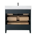 thumbnail image 6 of Vanity Art 36" Bathroom Vanity with Sink and Engineered Marble Top, Freestanding Storage Cabinet with 3 Drawers, 6 of 8