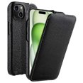 thumbnail image 1 of Melkco For Iphone 15 Case Anti-drop Vertical Flip Genuine Cow Leather+pc Cover, 1 of 5