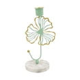 thumbnail image 4 of Candelabros de base de mármol para velas de té, candelabros de repisa, candelabros cónicos para hojas verdes, 4 of 6