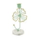 thumbnail image 4 of Candelabros de mármol con base para velas pequeñas, portavelas para repisa de chimenea y velas cónicas. hojas verdes, 4 of 6