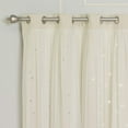 thumbnail image 4 of Best Home Fashion Tulle Overlay Star Cut Out Blackout Curtains, 4 of 9