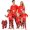 Family PJS (C), variant on Christmas Family Matching Pajamas Set, Vibrant Santa Print Long Sleeve Top & Pants Sleepwear & Loungewear, Eye-Catching for Xmas Photos, Matching Family Pajama Sets