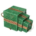thumbnail image 2 of 3pcs Christmas Decorations Lighted Gift Boxes Decor,60 Lights,Dusting Mesh,Streamer Bow,Battery Type (Not Included), Garden Gift Box Decoration, 2 of 7