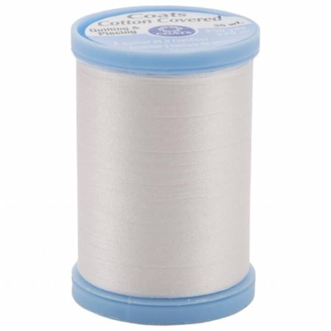 250-Yard COATS /& CLARK Cotton Covered Quilting and Piecing Thread White