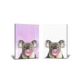 thumbnail image 1 of Awkward Styles Koala Chewing Pink Bubble Gum Wall Art Bubble Gum Canvas Decor Canvas Animal Canvas Koala Fine Art Print Painting for Home Art Lovers Gifts Cute Animal Canvas Print Art Koala Set of 2, 1 of 4
