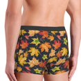 thumbnail image 6 of Salouo Colorful Maple Leaves Print Men's Boxer Briefs,Breathable Underwear Elastic Waistband Briefs for Men -Small, 6 of 8