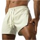 thumbnail image 4 of pstuiky Pantalones cortos para hombre, Pantalones cortos de moda para hombre, de color liso, con cremallera de doble cara y cintura elástica sin bolsillo. Pantalones cortos de golf, 4 of 9