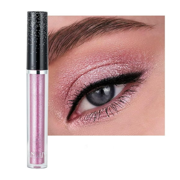 Eyeshadow liquid Shimmer Long Lasting Effect Shiny Eyeshadow Glow Eye Makeup (Pink)