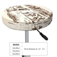 thumbnail image 4 of Round Bar Stool Seat Covers, Cows On The Farm Elastic Round Chair Cover Stool Seat Slipcover Bar Stool Cushions Round Pad for 12-14 inch, 4 of 7