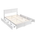 thumbnail image 6 of Brafab Queen Bed Frame with Headboard & 4 Underbed Storage Drawers, Platform Bed, Sturdy Wooden Frame, No Box Spring Needed, Easy Assembly Low Profile Modern Bedroom Furniture, 6 of 9