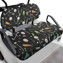 Psesaysky Golf Cart Seat Covers for Club Car Front and Rear Seat Cushion, Universal Fit for Women Men Ezgo Golf Cart Accessories, Breathable & Easy to Clean