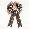 thumbnail image 2 of LaRibbons 2 1/2" Wired Ribbon | "Halloween Plaid" White/Org/Black | 10 Yard Roll, 2 of 5