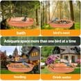 thumbnail image 6 of Outdoor Hanging Bird Bath Tray, Sturdy Chain Hanging Feeder Tray, Heavy-Duty Capacity for Garden & Patio Decor, Bird Water & Seed Feeder for Yard, 6 of 7