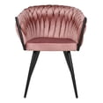 thumbnail image 2 of Set 4 Sillas Comedor Tejidas Terciopelo Modernas Elegantes, 2 of 5